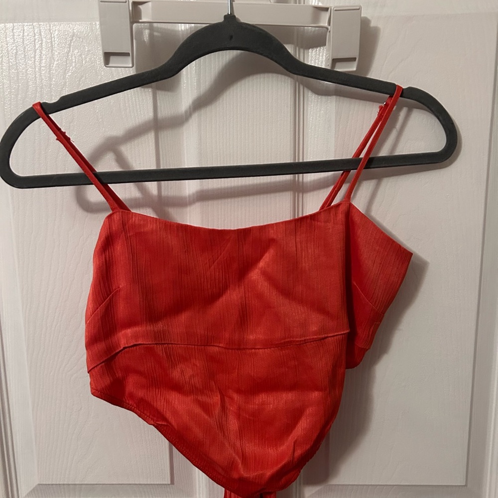 forever 21 size S orange crop top